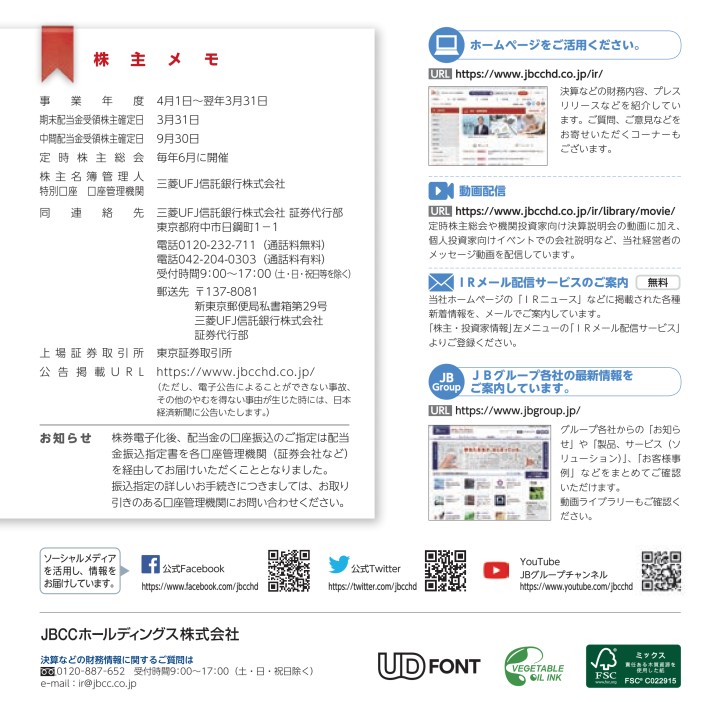 第55期 株主通信 第55期 株主通信